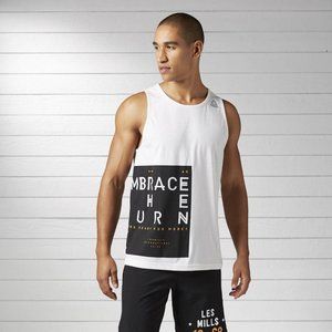 RARE /  REEBOK LES MILLS CXWORX™ TANK BJ9631 MODEL MMH04 CHALK SIZE XS NWT